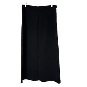 NY&CO Maxi Skirt Black Size L Pull On Elastic Waist Pencil Stretch New York & Co